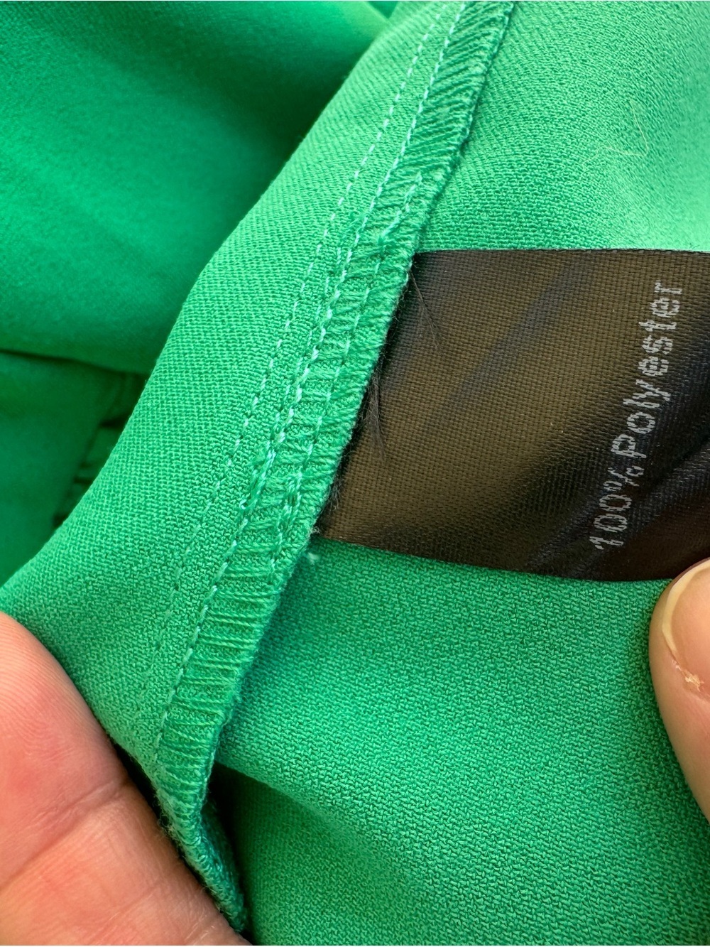 Pomander Place Emerald Green Tiered V-Neck Mini Shift Dress - Picture 7 of 13